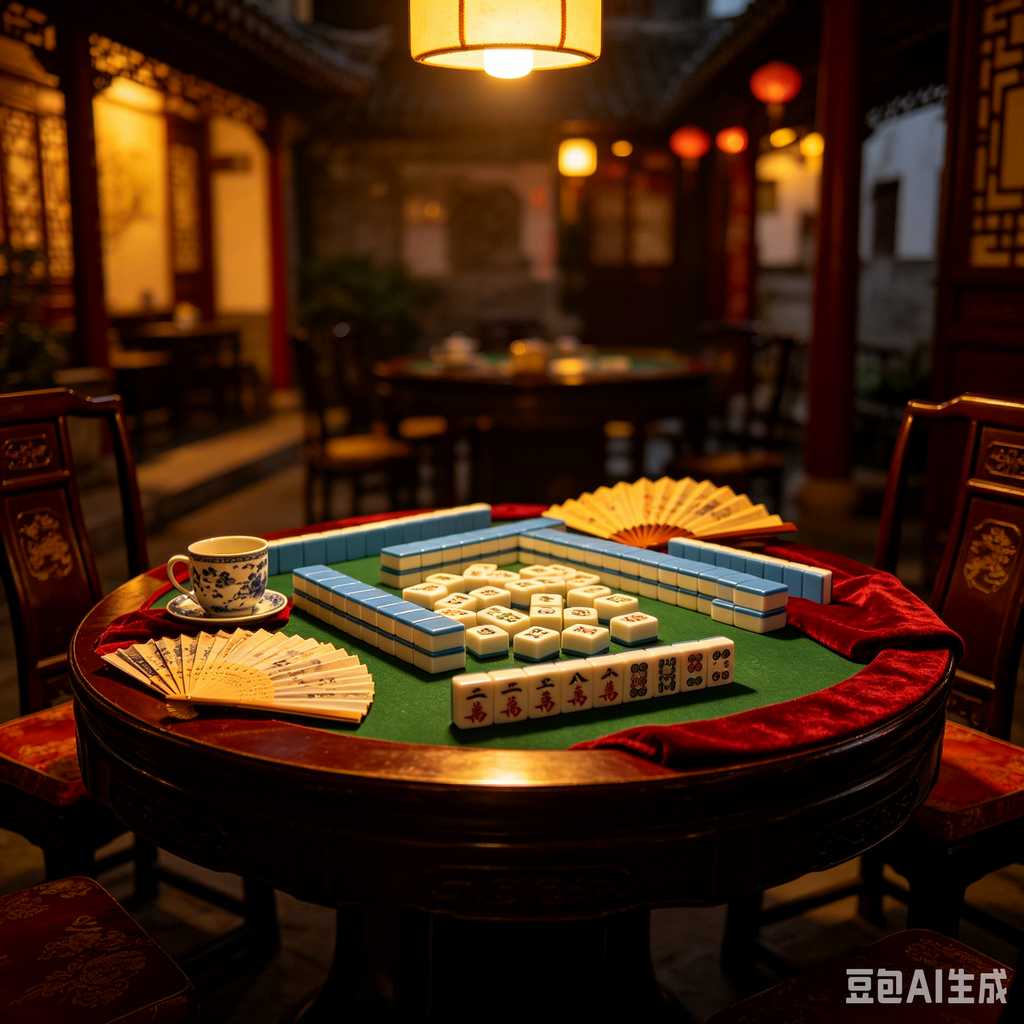 vivid color print mahjong set